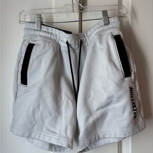 Hollister White and Black Shorts